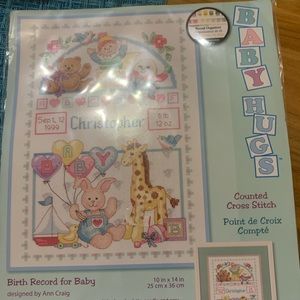 Baby Sampler cross Stitch Kit